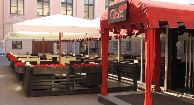 Открылась летняя терраса от Gloss cafe. Рестораны Санкт-Петербурга